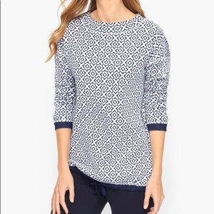 Talbots Drawstring Cotton Pullover